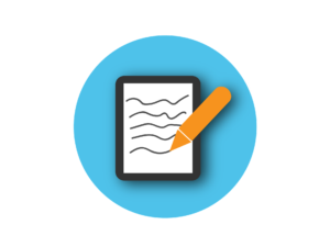 Illustration of a pen on a smart device