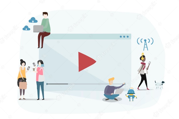 Illustration of human avatar using technology Free Vector