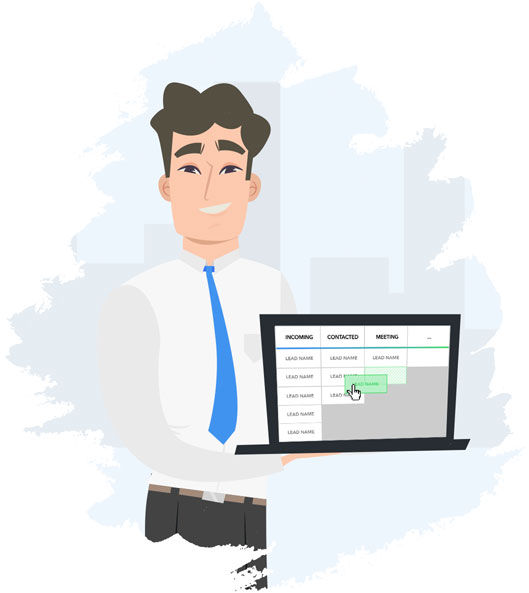 Funil de vendas visual